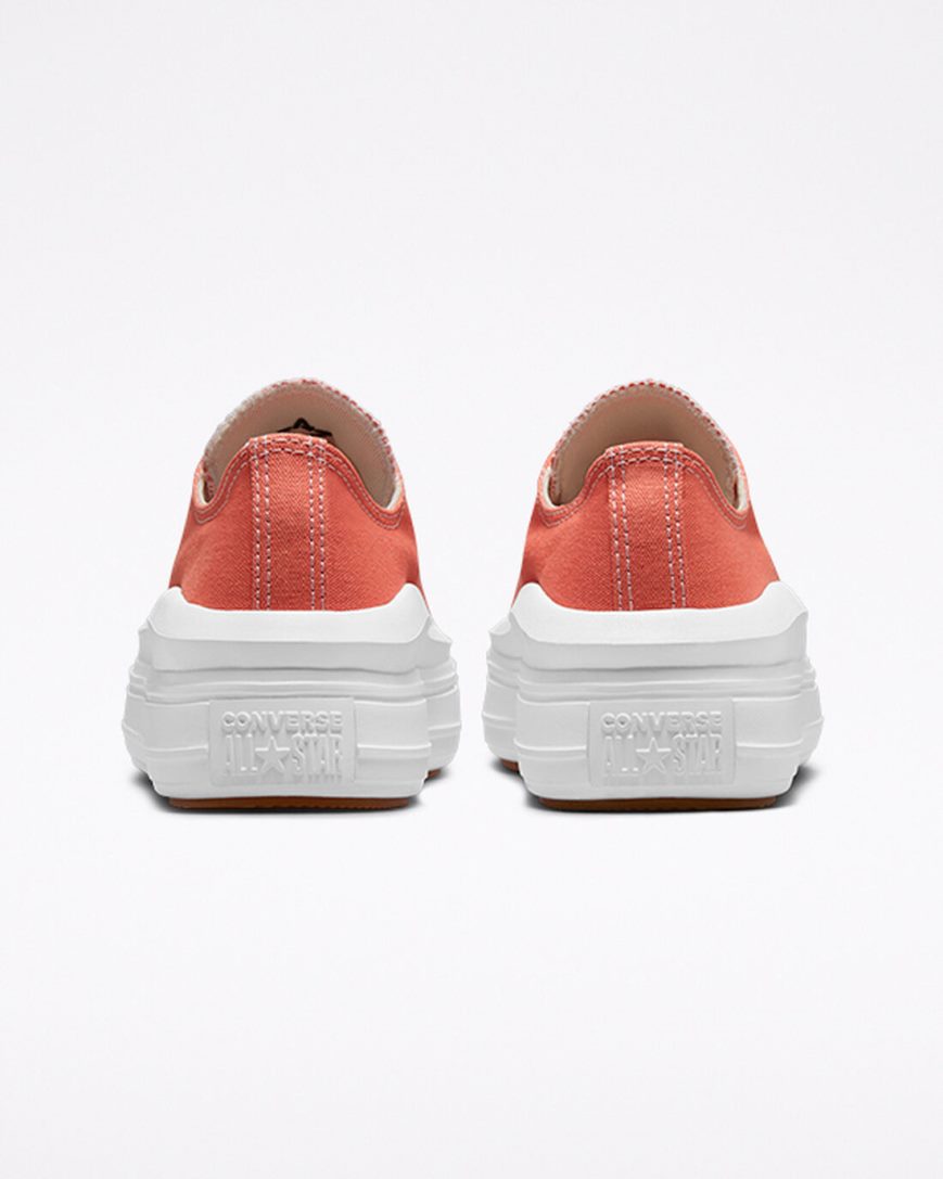 Women's Converse Chuck Taylor All Star Move Low Top Platform Shoes Orange / White | AU 845C0K